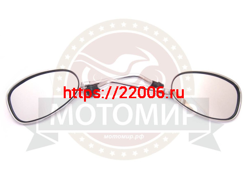 Зеркала (001) d8 каплевидные объемные хром