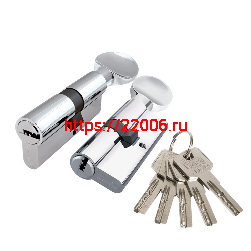 Цилиндровый Punto (Пунто) механизм Z3002Knob70(30+10+30) с вертушкой CP хром