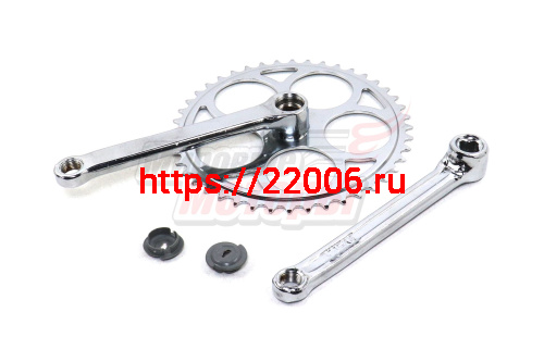 Шатуны 24" 44зуб./165мм (квадрат) (комплект)аналог "СТЕЛС",черный Шатуны 24" 44зуб./165мм (квадрат) (комплект)аналог "СТЕЛС",черный