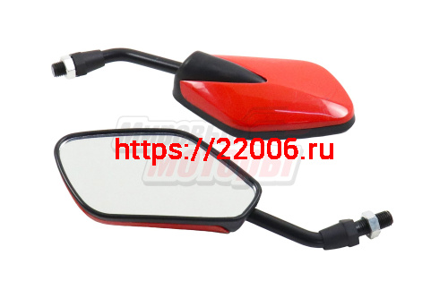 Зеркала (108) пласт. (красные РОМБ) (10 мм) Зеркала (108) пласт. (красные РОМБ) (10 мм)