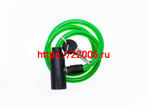 Велозамок трос d 29*800мм, с ключом 3281202 Велозамок трос d 29*800мм, с ключом 3281202