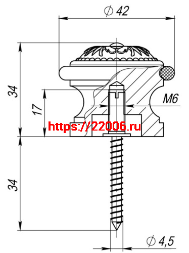 Упор Fuaro (Фуаро) дверной напольный STOPPER/SM01 (DS SM01) MAB-6 темная бронза фото 3