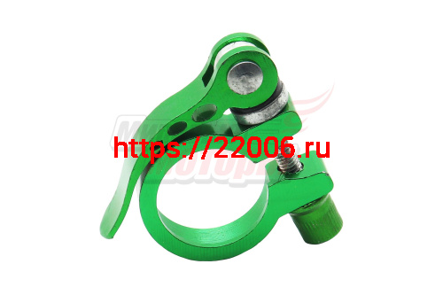 Зажим подседельный с эксцентриком 31,8 мм(зеленый) Зажим подседельный с эксцентриком 31,8 мм(зеленый)