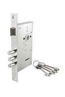 Замок Zenit (Зенит) врезной сувальдный с защёлкой ЗВ9-6, 4 кл. проверить кол-во ключей