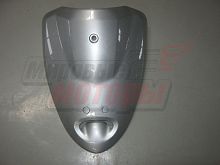 Облицовка передняя верхняя YB50QT-3 Racer Meteor (ВНИЗУ 1 ОТВЕРСТИЕ) серебристая
