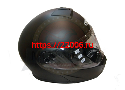 Шлем модуляр YM-929_3 "YAMAPA", (подбородок откидывается) TRANSFORMER, черный матовый, разм. XL NEW фото 2