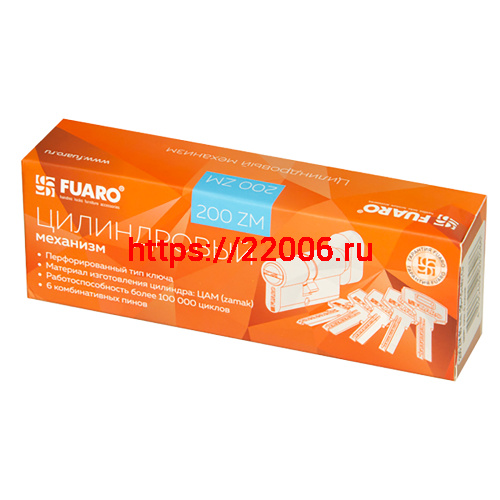 Цилиндровый Fuaro (Фуаро) механизм (200 ZM/70) 2000ZMKnob70(30+10+30) CP хром 5Key с вертушкой фото 2