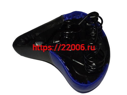 Сиденье вело простое на пружинах 245х210мм, двухцветное 630г (Стелс,Форвард)(JY 802 A) фото 2